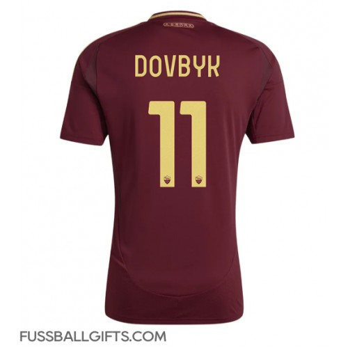 AS Roma Artem Dovbyk #11 Fußballbekleidung Heimtrikot 2024-25 Kurzarm